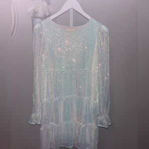 Sparkling Sequin Dress Fantastic Fawn